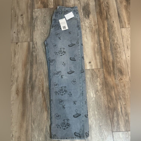 Ptcl wide leg mushroom jeans size 30 - Picture 1 of 4